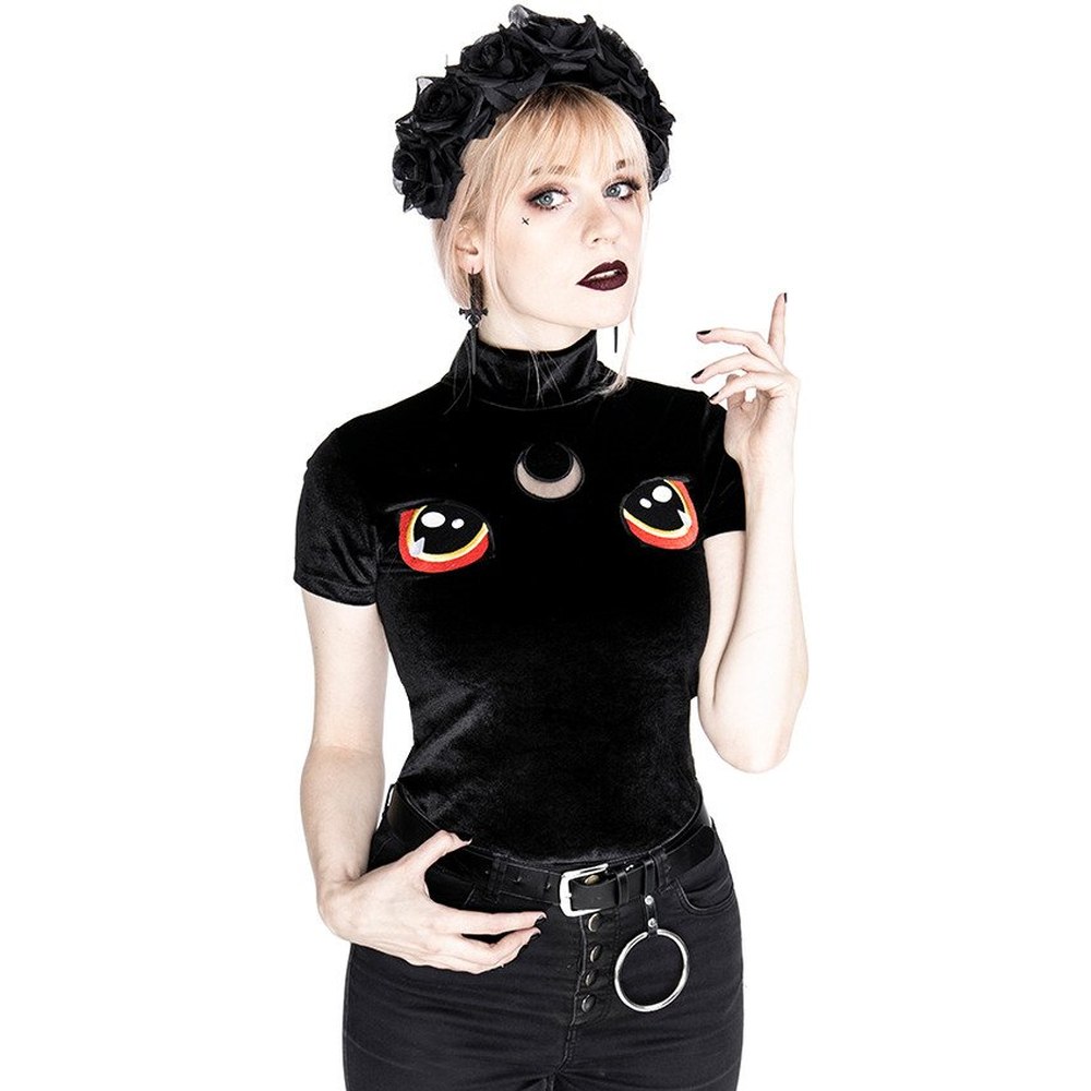 Restyle - I See You Top - Black